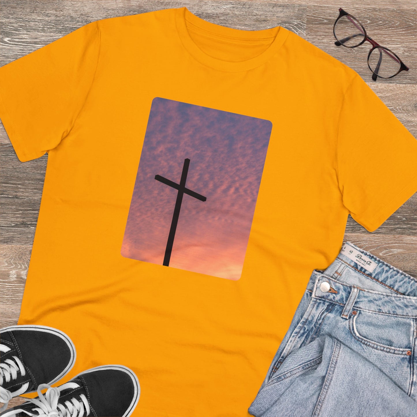 Sunset Crucifix - T-shirt