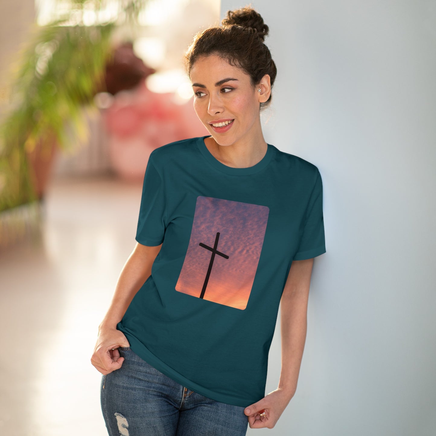 Sunset Crucifix - T-shirt